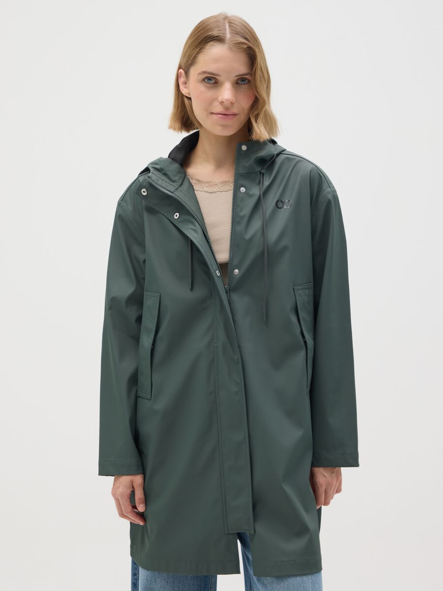 Giacca verde regular fit_0
