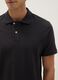 Black pure cotton polo regular fit_3
