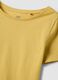Yellow pure cotton short-sleeve T-shirt_1