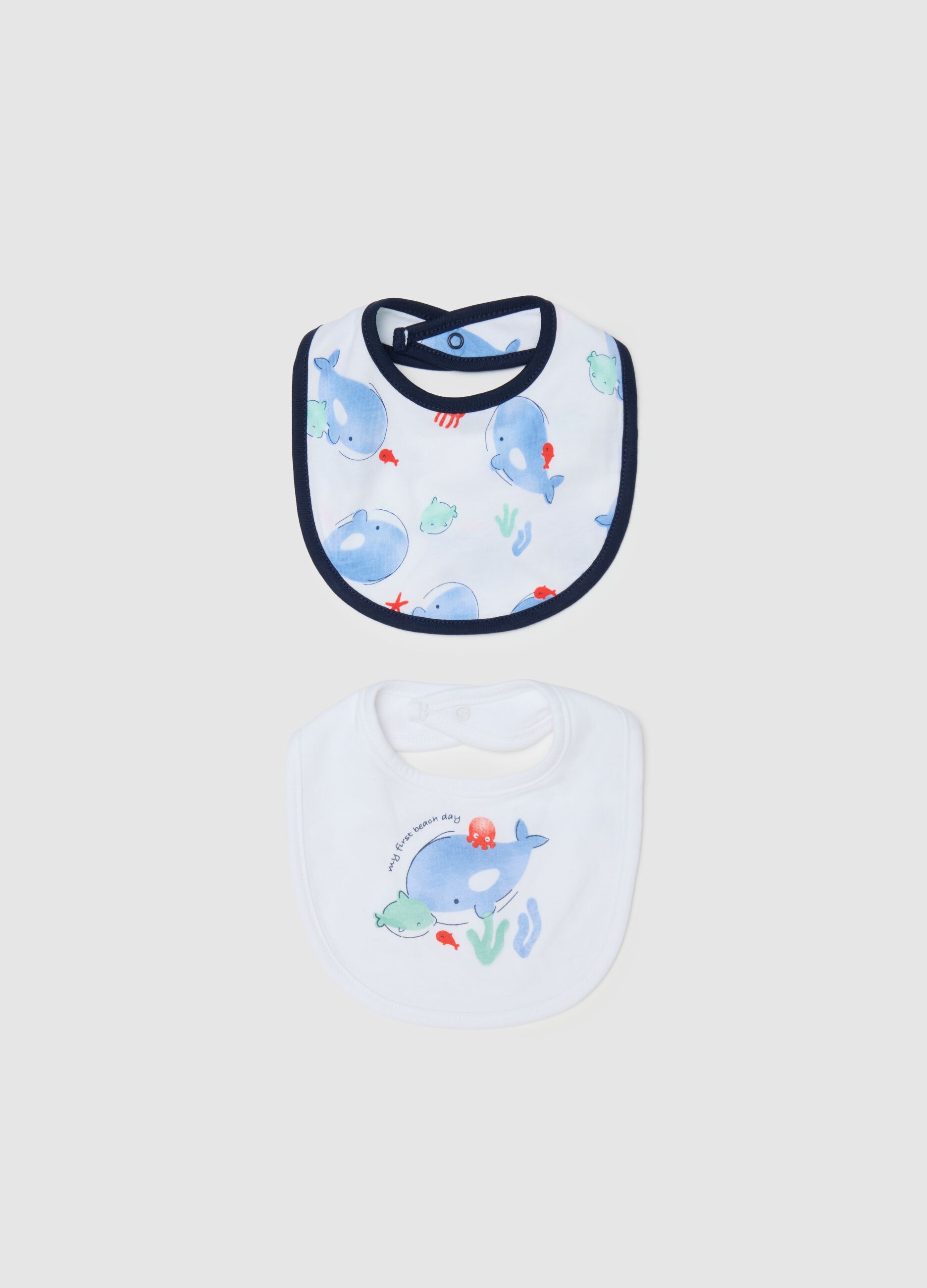 Multicolour pure cotton baby bib