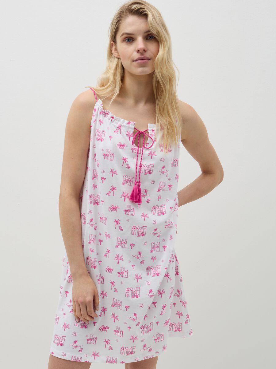 Nightdress with Summer Vibes print_0