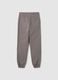Boys' grey regular fit jogger trousers in pure cotton_1
