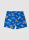 Blue boys&rsquo; swim shorts with ocean print_1