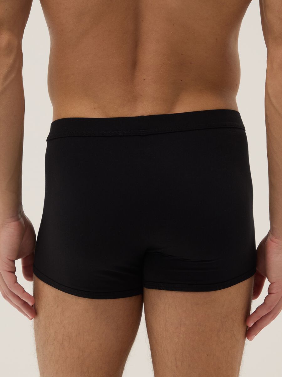 3-pack black stretch cotton boxer shorts, regular fit_2