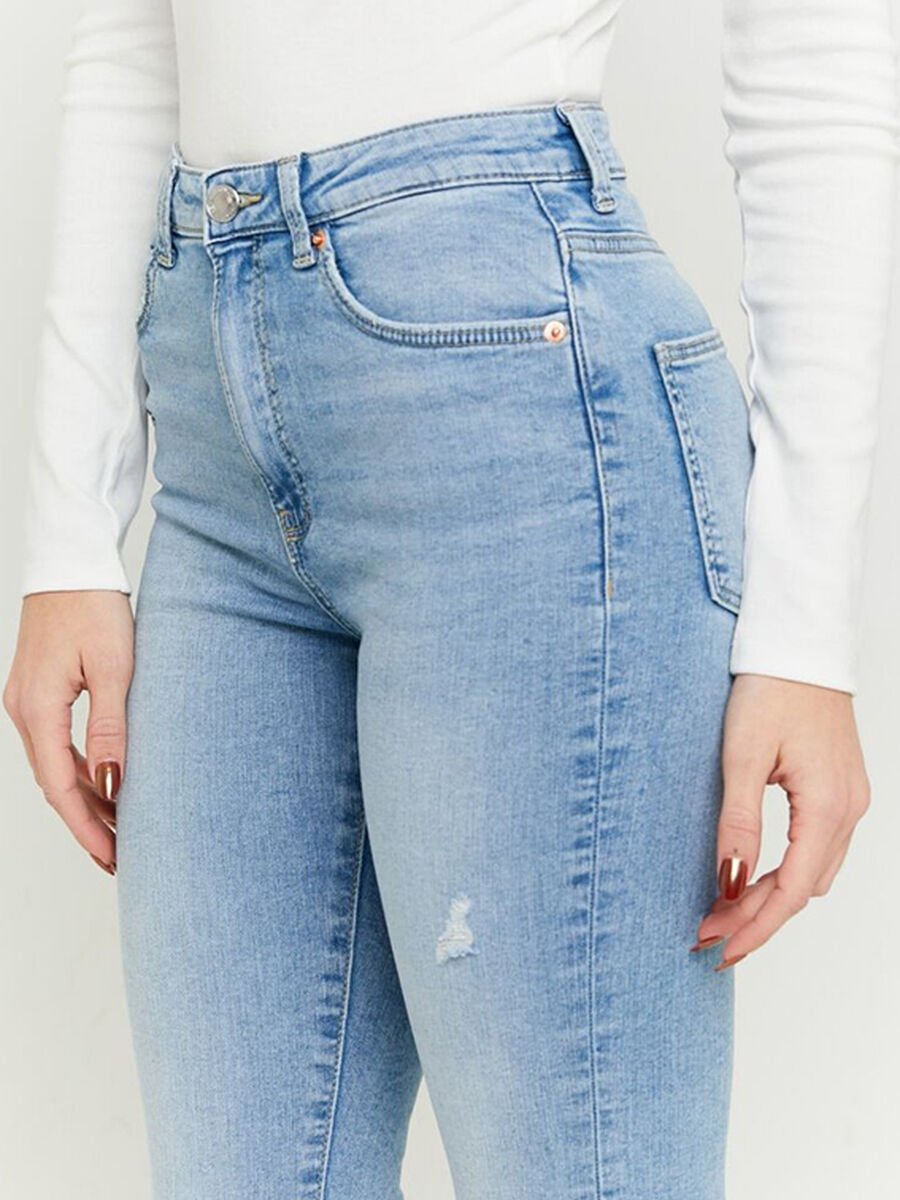 Women's light stretch denim jeans_3