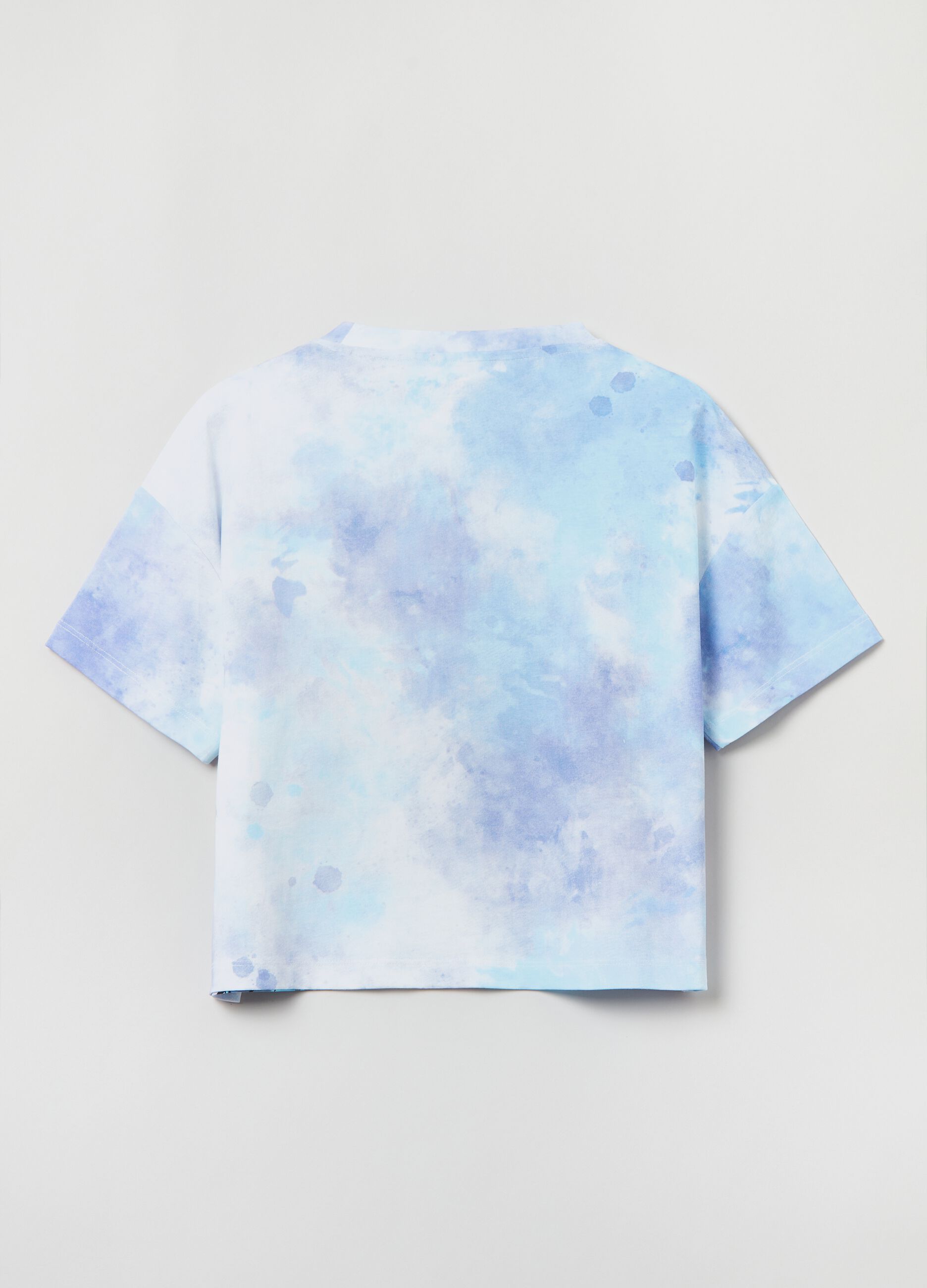 T shirt in cotone con stampa Stitch Azzurro Viola OVS KIDS da