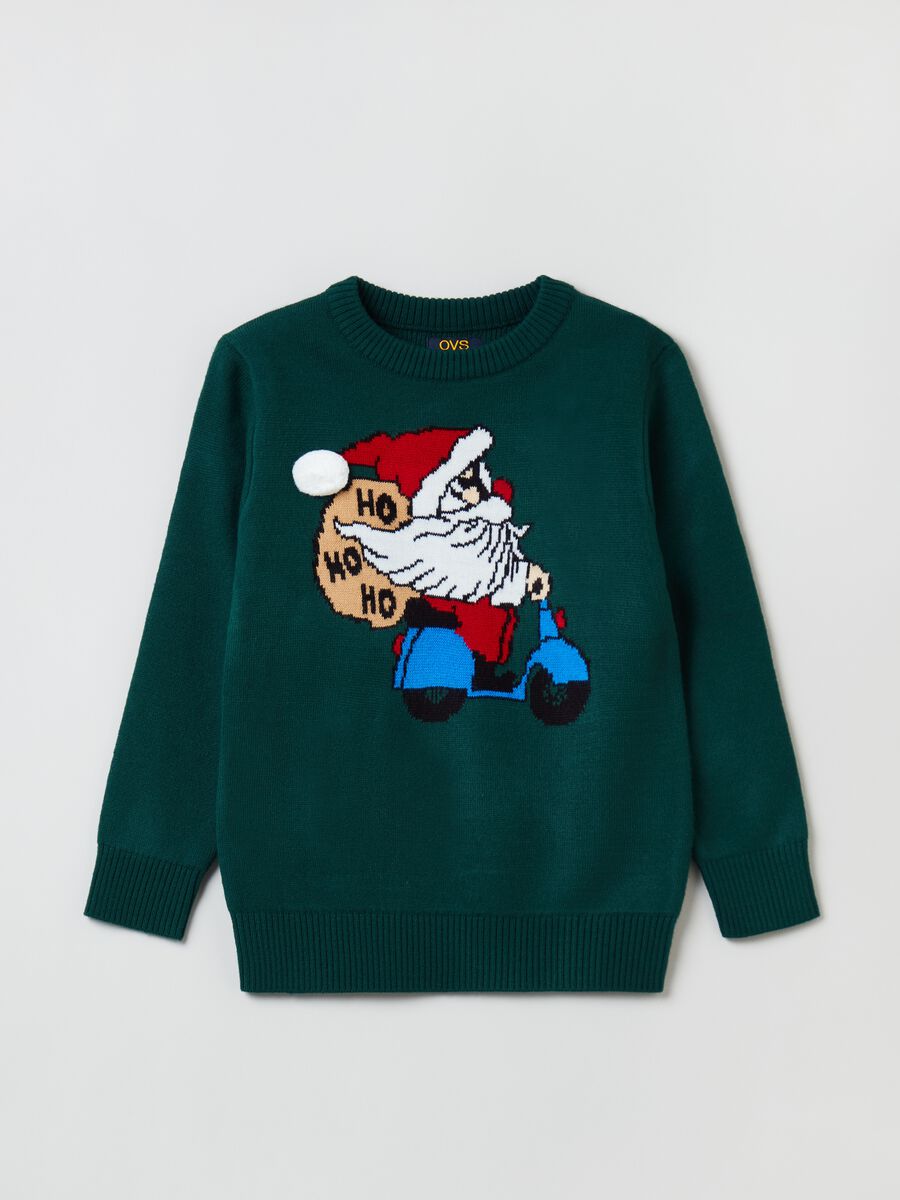 Christmas Jumper con disegno Babbo Natale_0