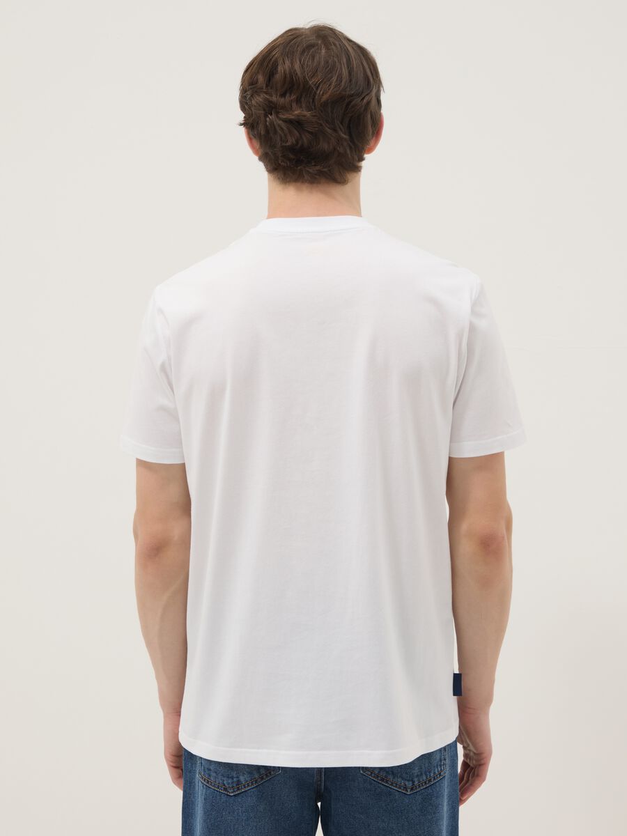 Men&rsquo;s white short-sleeve pure cotton T-shirt, regular fit_3
