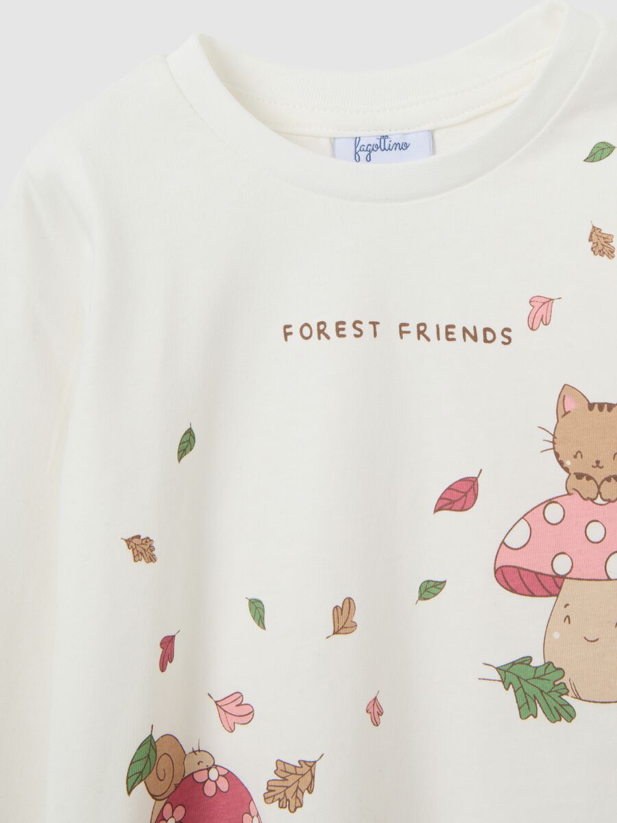 White Long Sleeve Cotton T-Shirt_3