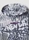 White cotton-blend hoodie with all-over graffiti print for boys_4