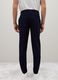 Blue Stretch Fabric Slim Fit Trousers_3