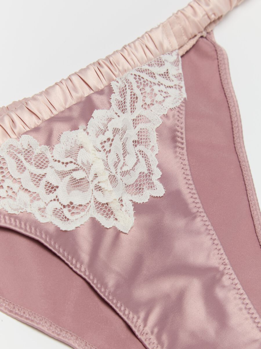 Satin briefs with lace_5