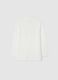 White cotton blend children's sweater, regular fit_1