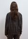 Shacket marrone in viscosa elasticizzata a quadri over fit_3