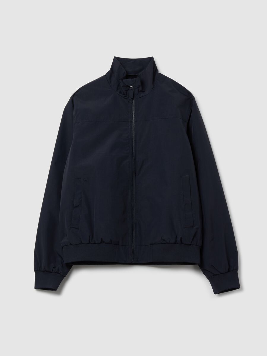 Full-zip bomber jacket with high neck_4