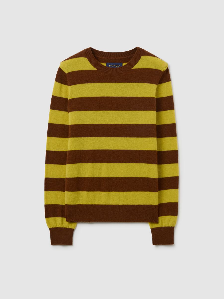 Multicolour Pure Wool Regular Fit Sweater_4
