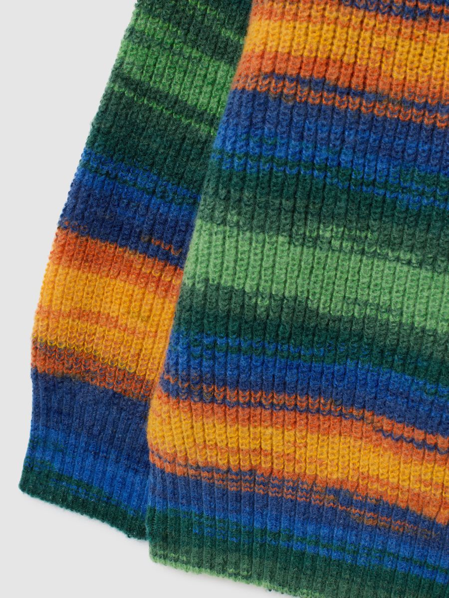 Boys' multicolour striped oversized jumper_3