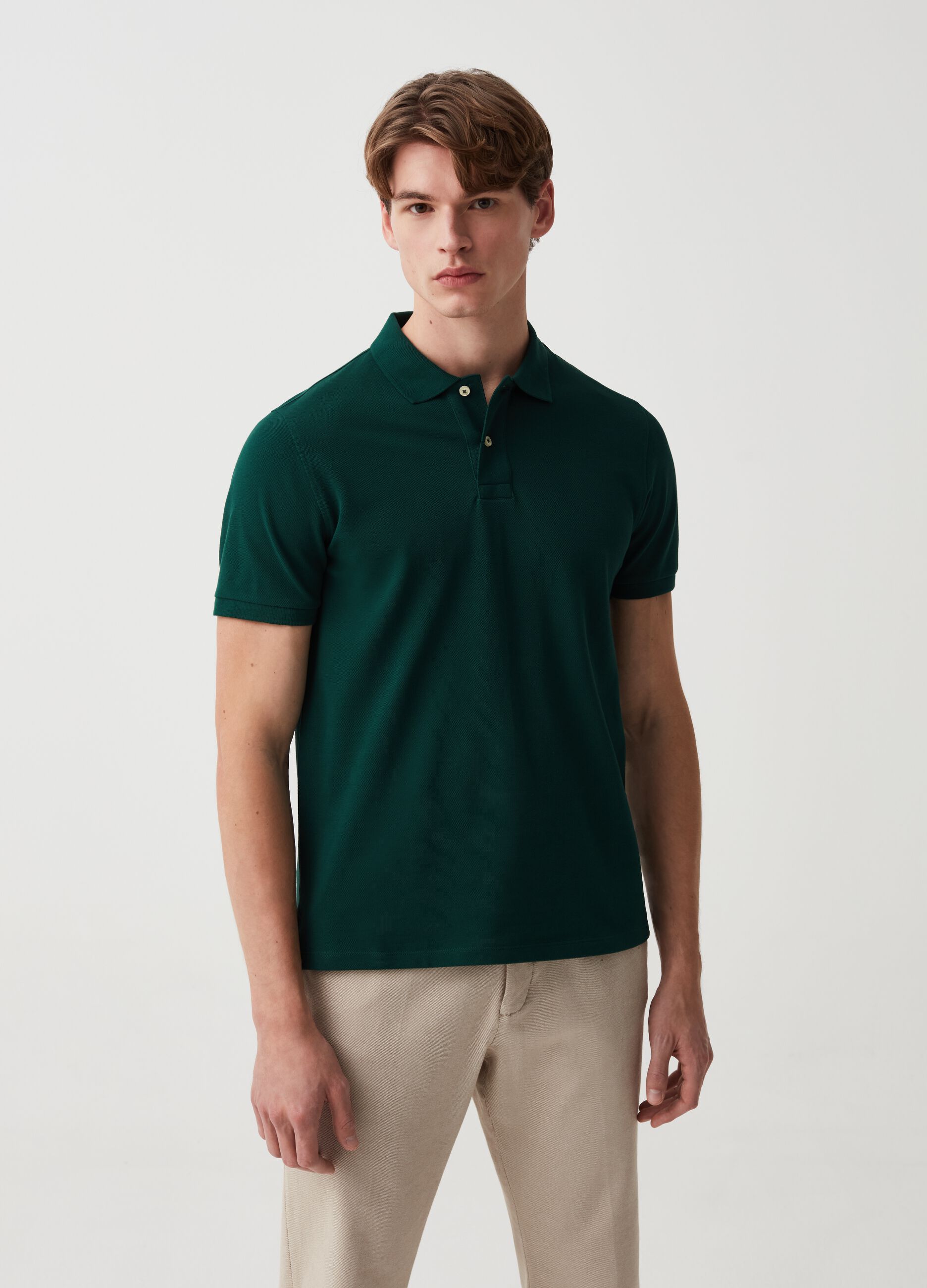 Polo in piquet di cotone bio