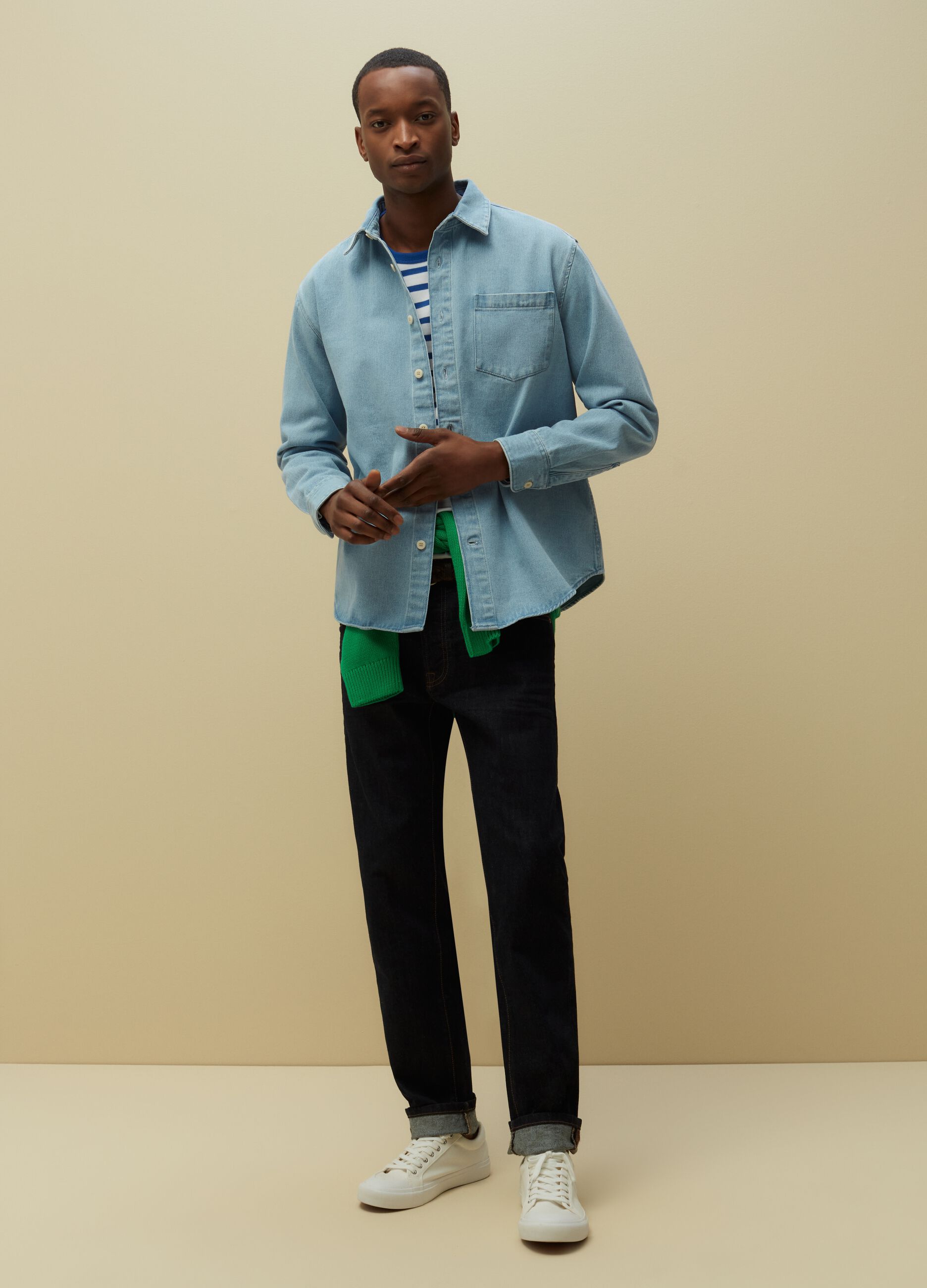 Shacket oversize in denim_0