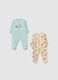 Newborn cotton rompers double pack, multicolour with Disney prints_0