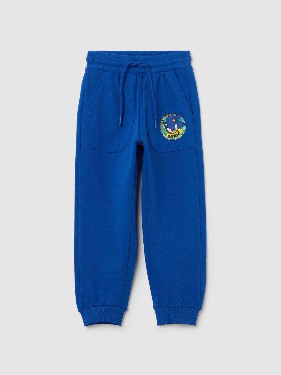 Joggers with drawstring and Sonic print_0