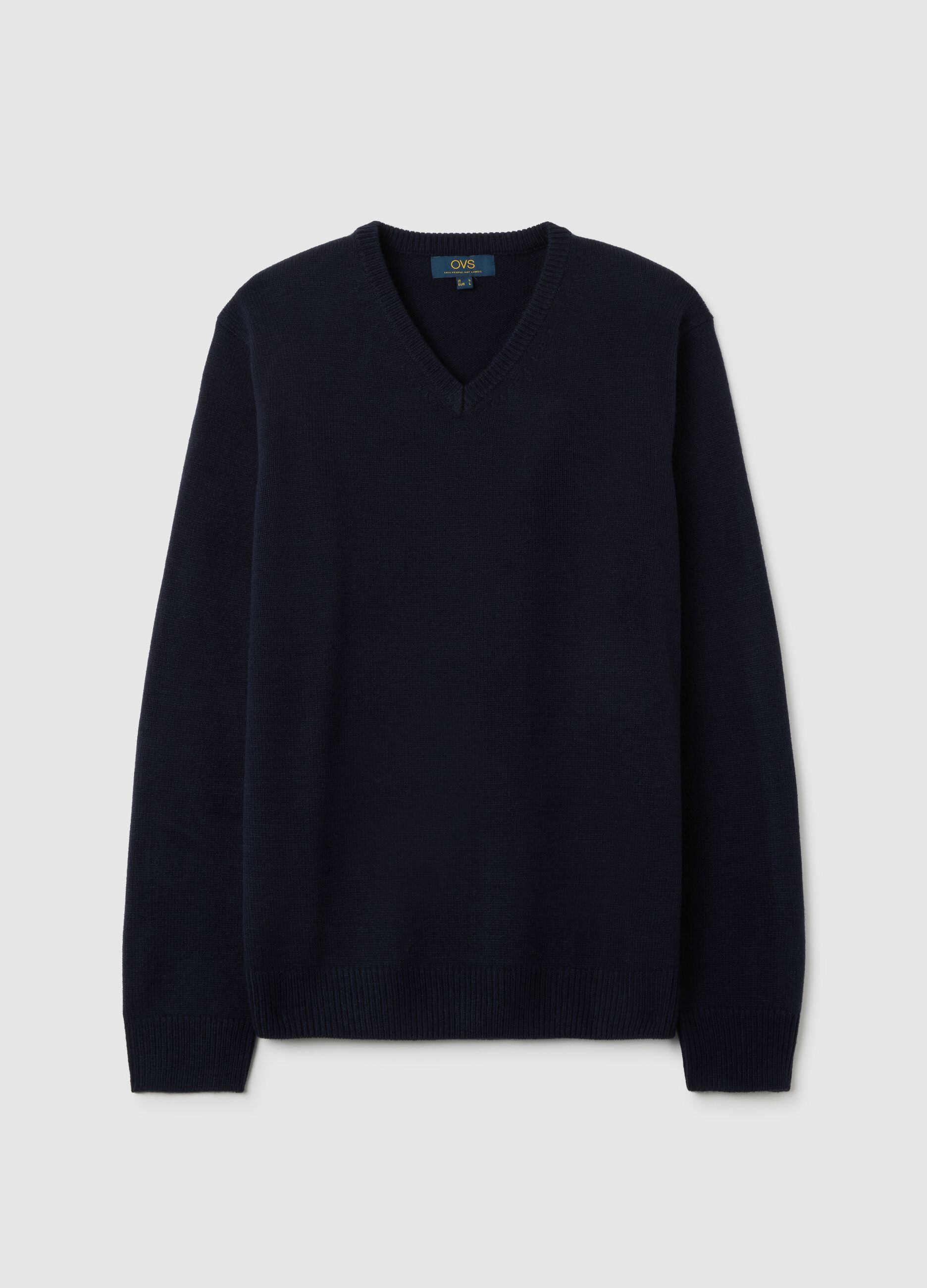 Blue V-neck Sweater
