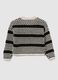 Girl's two-tone knitted jumper_1