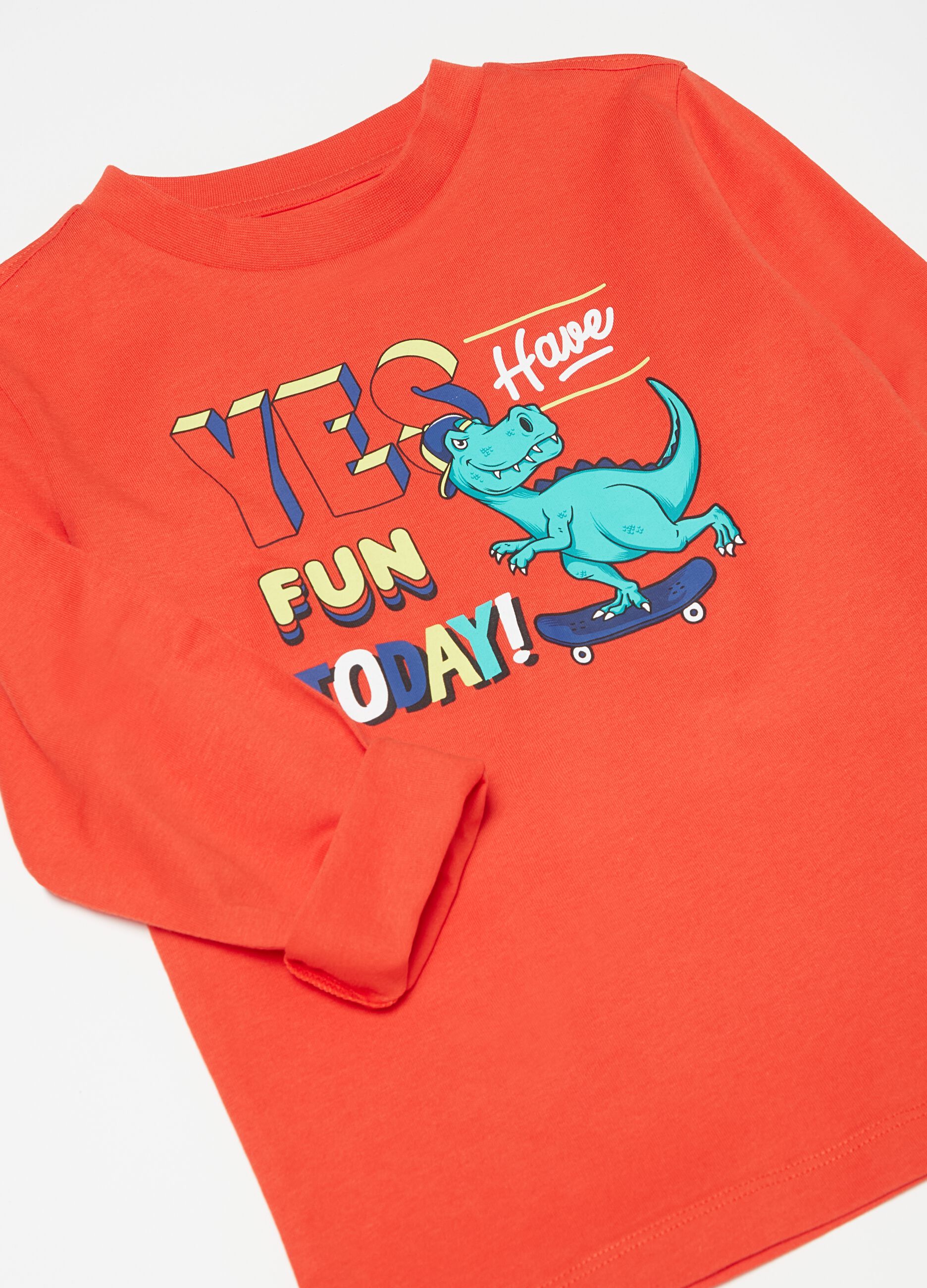 Long-sleeved T-shirt with print