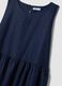 Blue midi dress in pure cotton_1