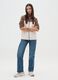 Multicolour fleece with relaxed fit and zip_1