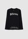 Boys' black T-shirt in pure cotton oversize fit_0
