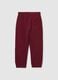 Boys' red pure cotton regular fit trousers_1