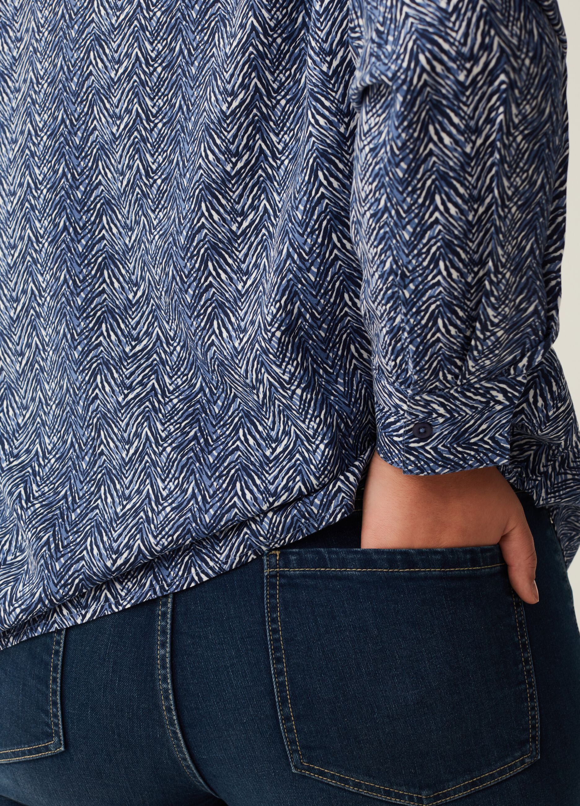 Camicia in viscosa con stampa Curvy_3