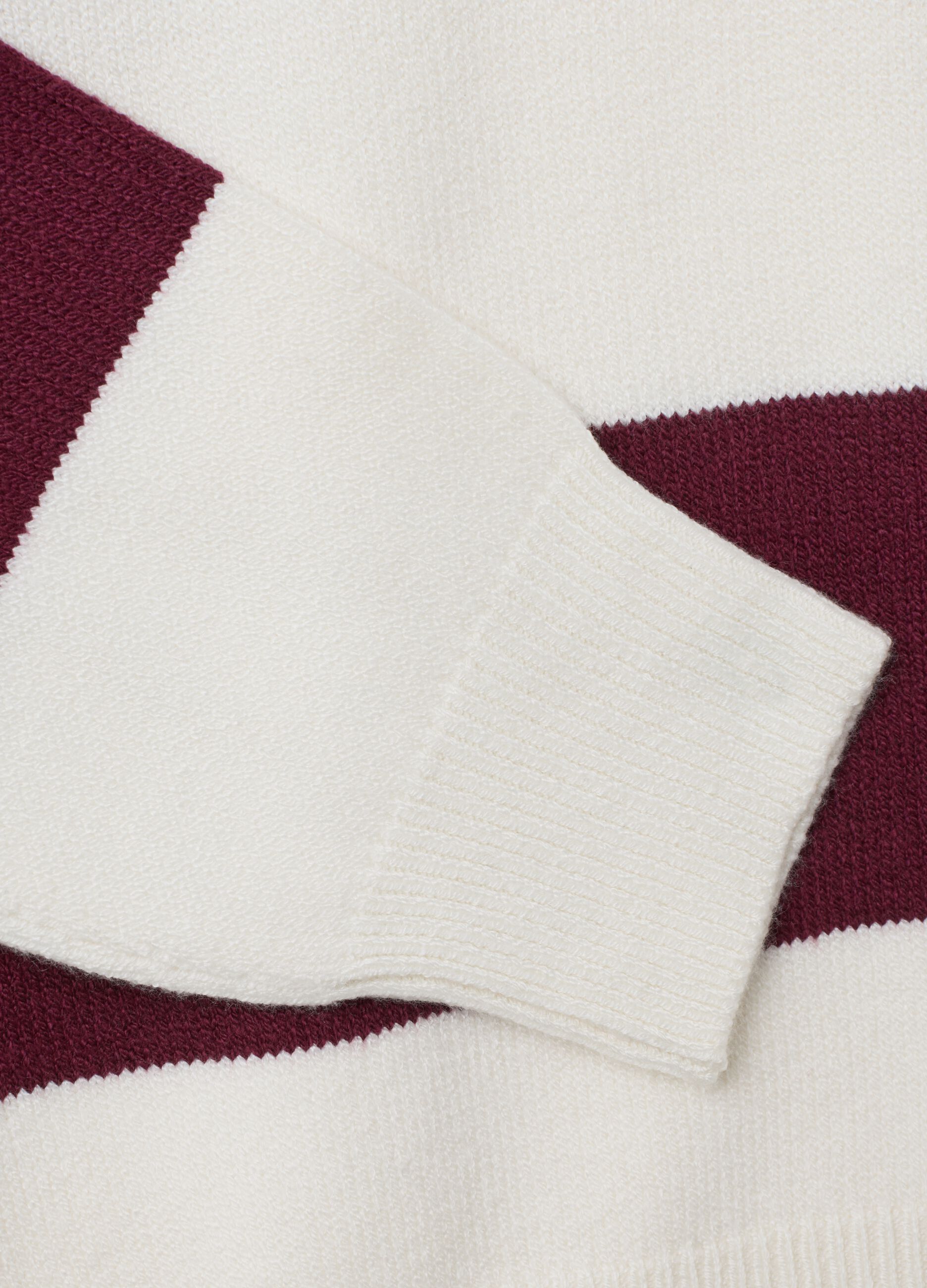 Regular fit multicolour cotton blend jumper