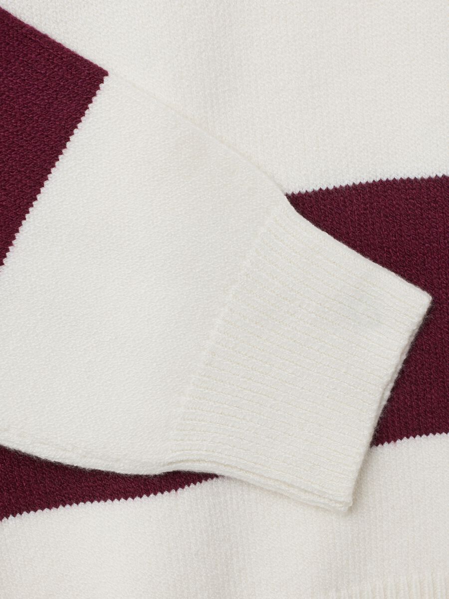 Regular fit multicolour cotton blend jumper_5