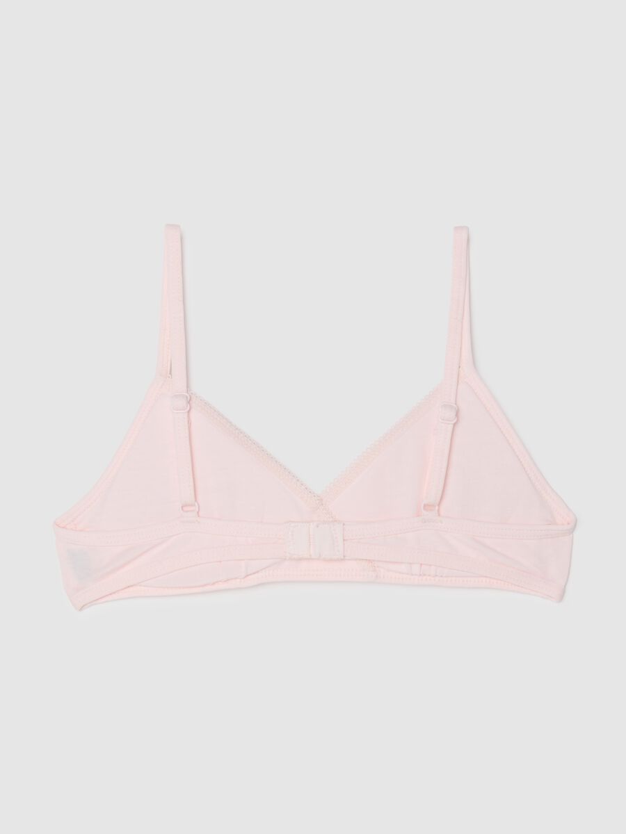 Girls' Pink Cotton Regular Fit Bra_1