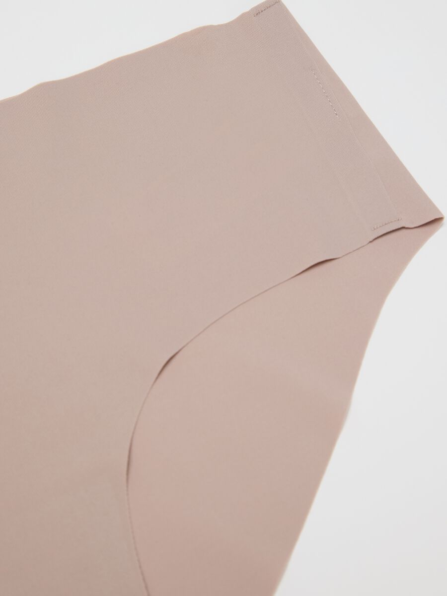 Culotte in tessuto elasticizzato beige_5
