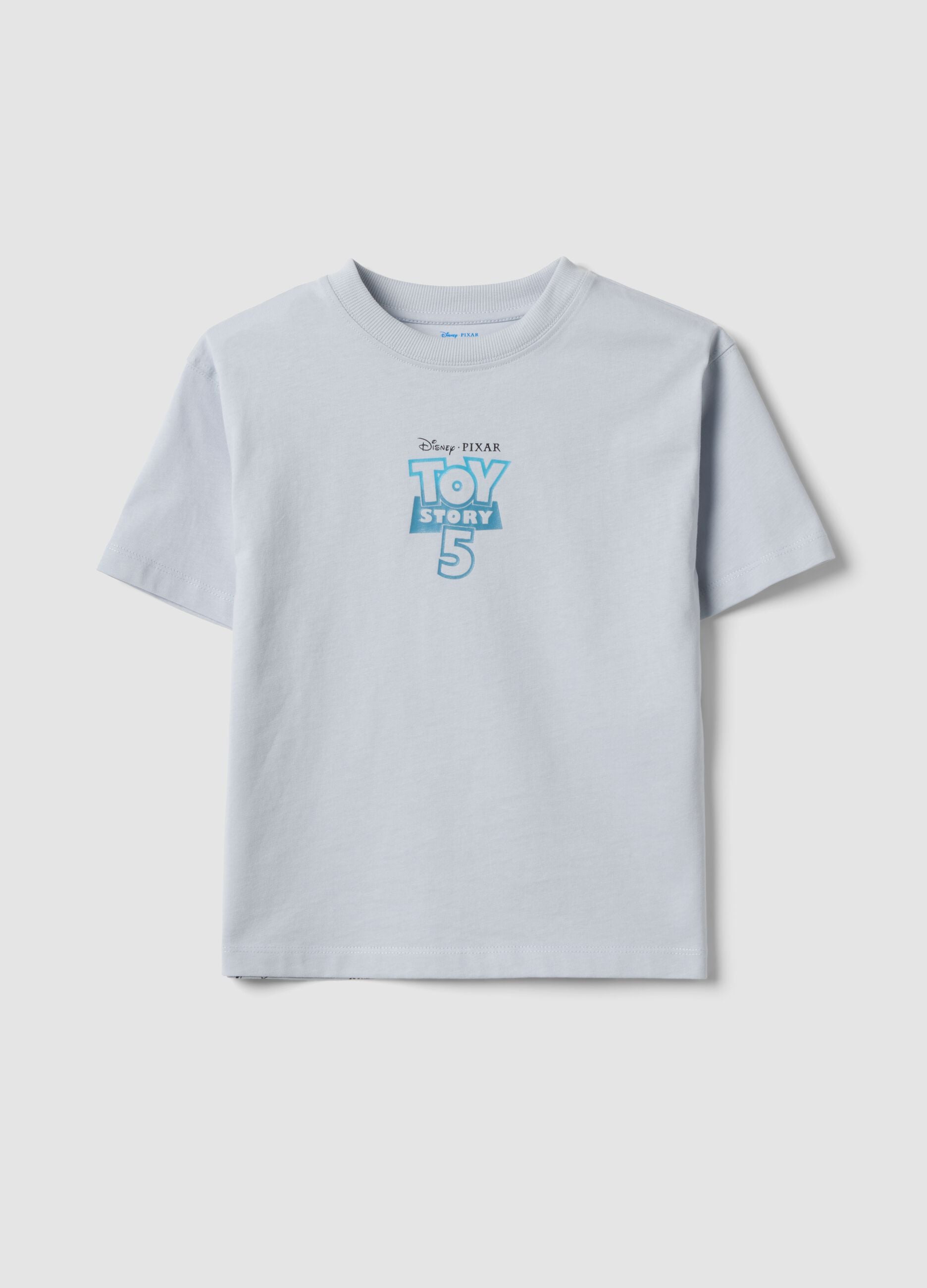 Grey pure cotton Toy Story graphic T-shirt for boys