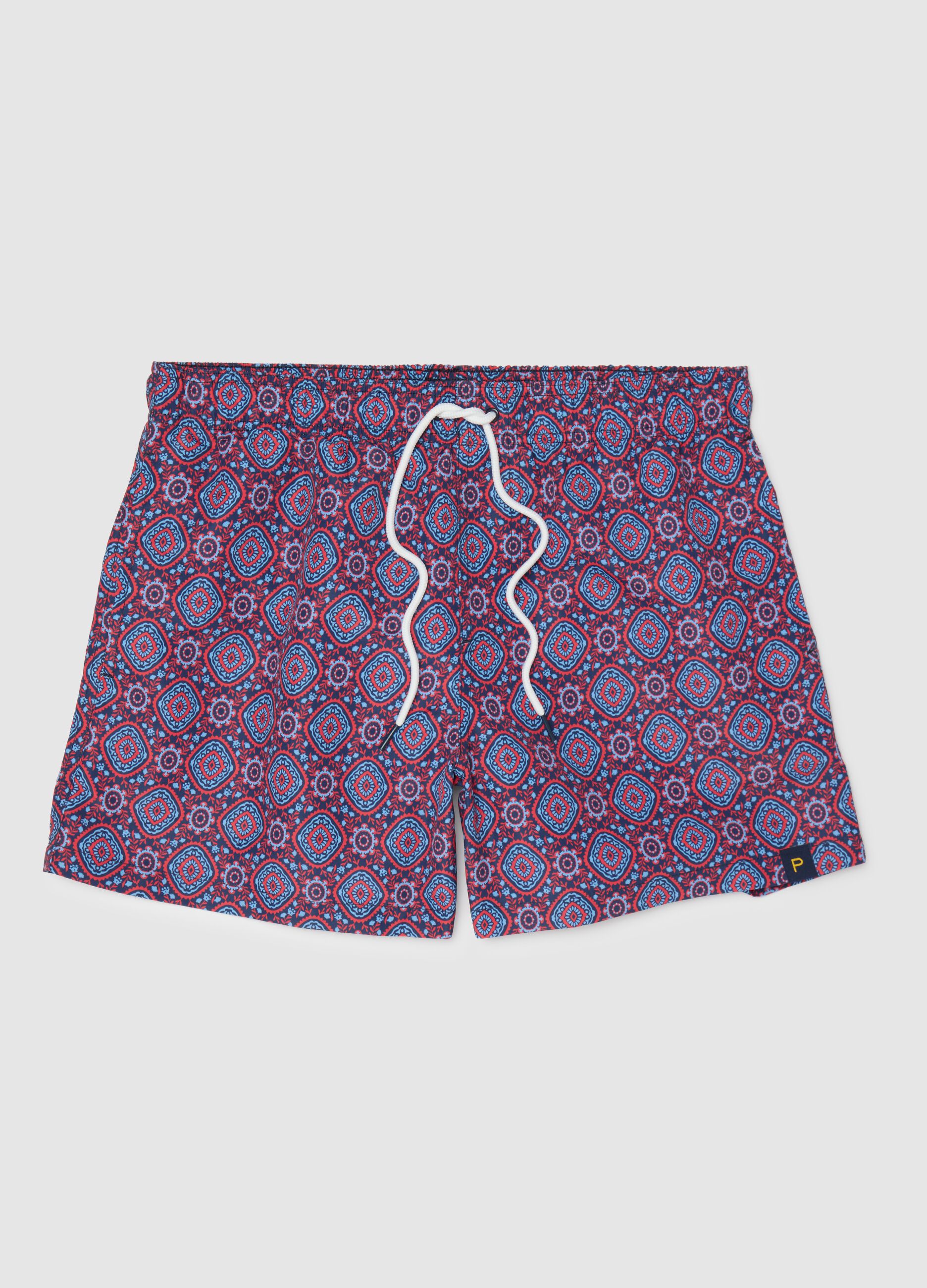 Men's multicolour regular fit shorts