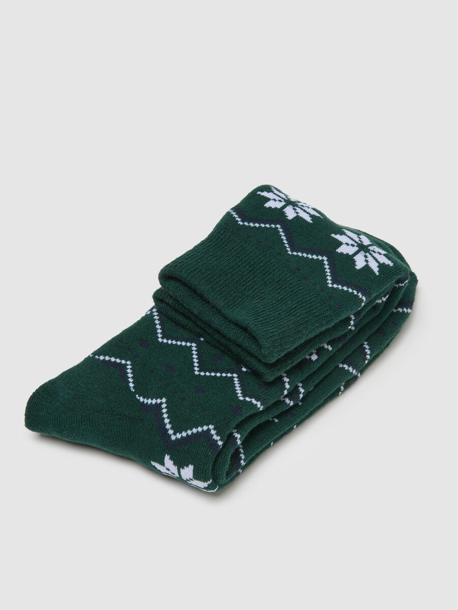 Multicolour Christmas Cotton Blend Socks_2