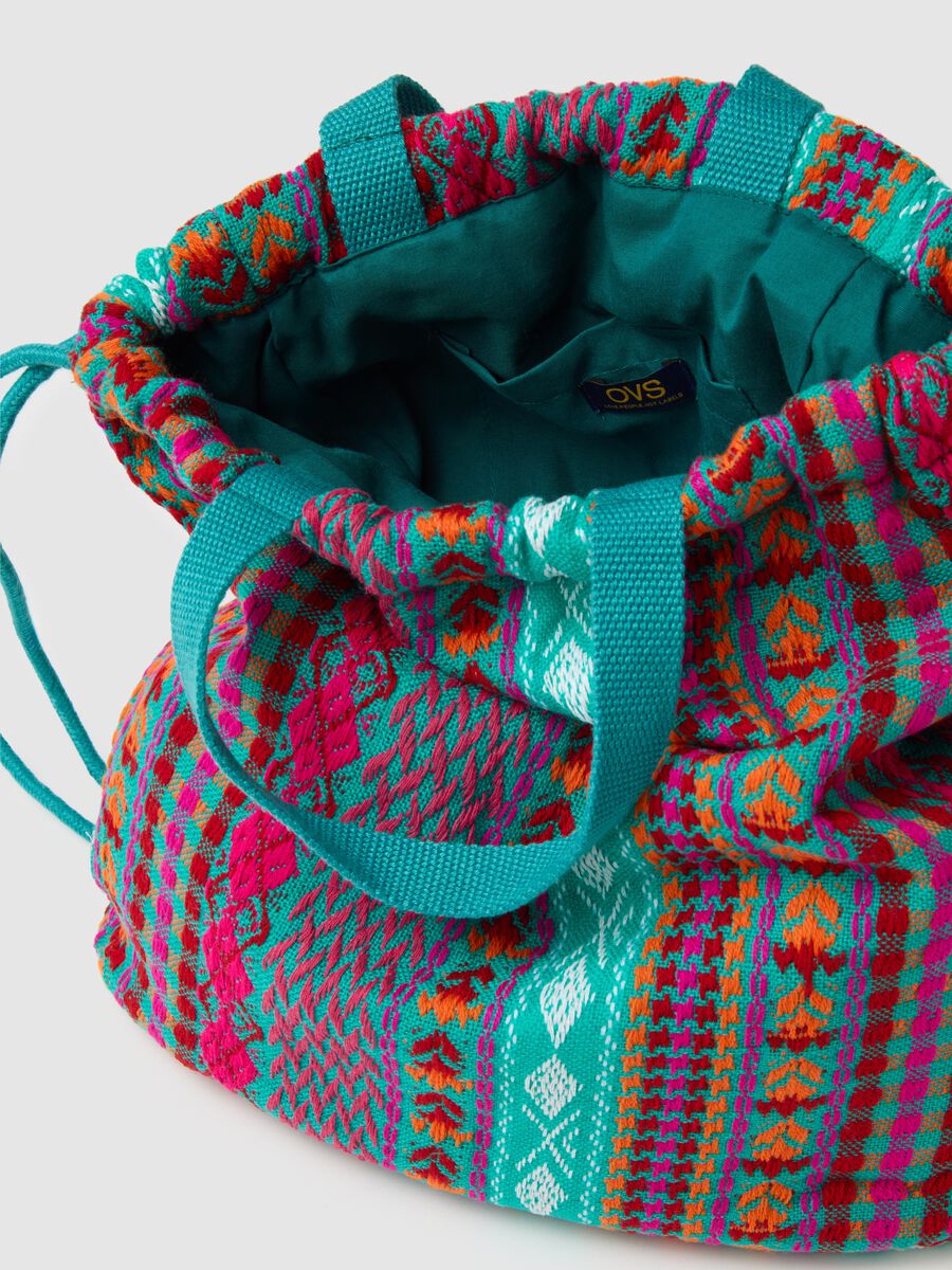 Women's Multicolor Cotton Blend Backpack_2