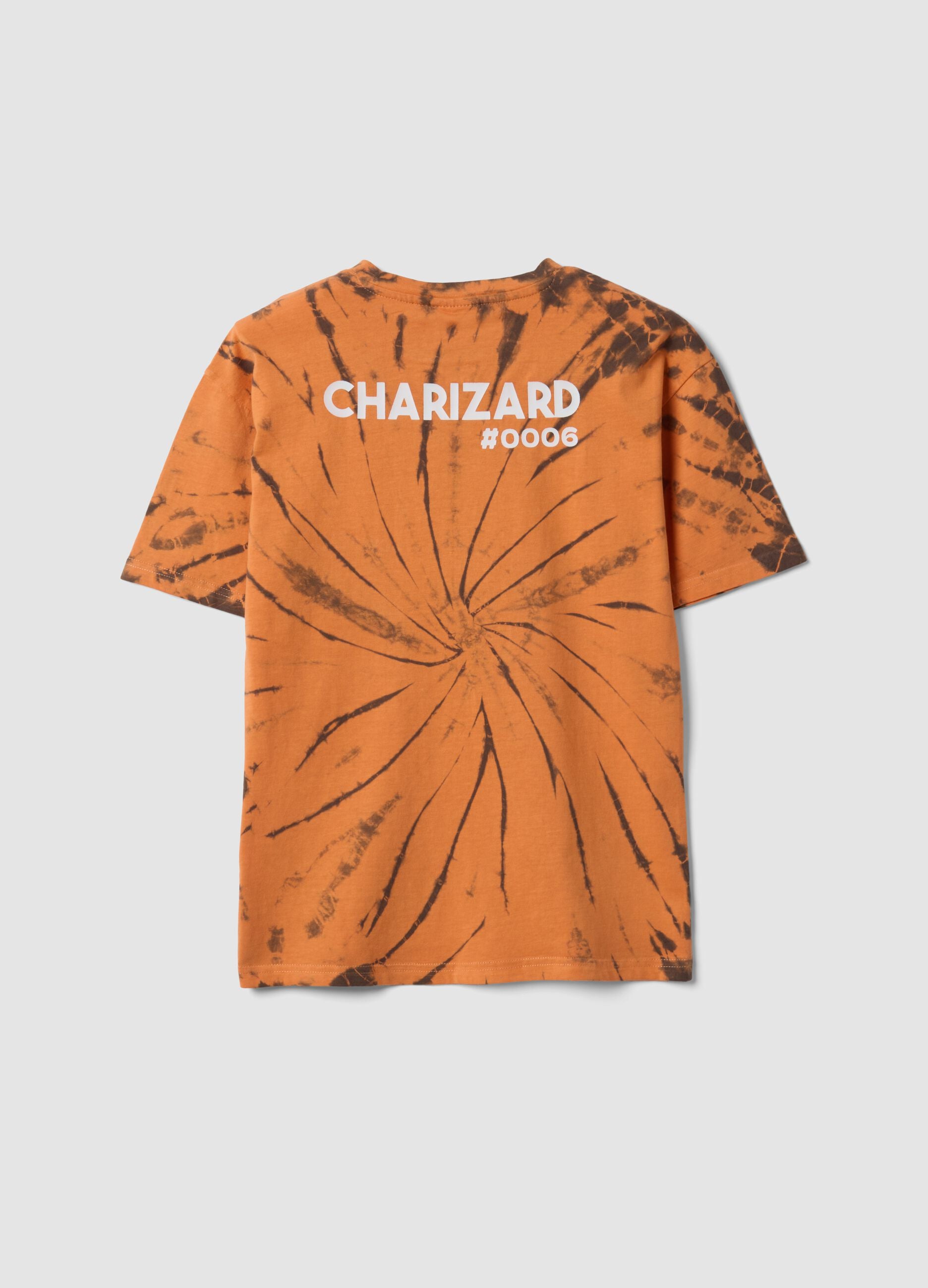 Orange pure cotton Pok&eacute;mon printed T-shirt for boys