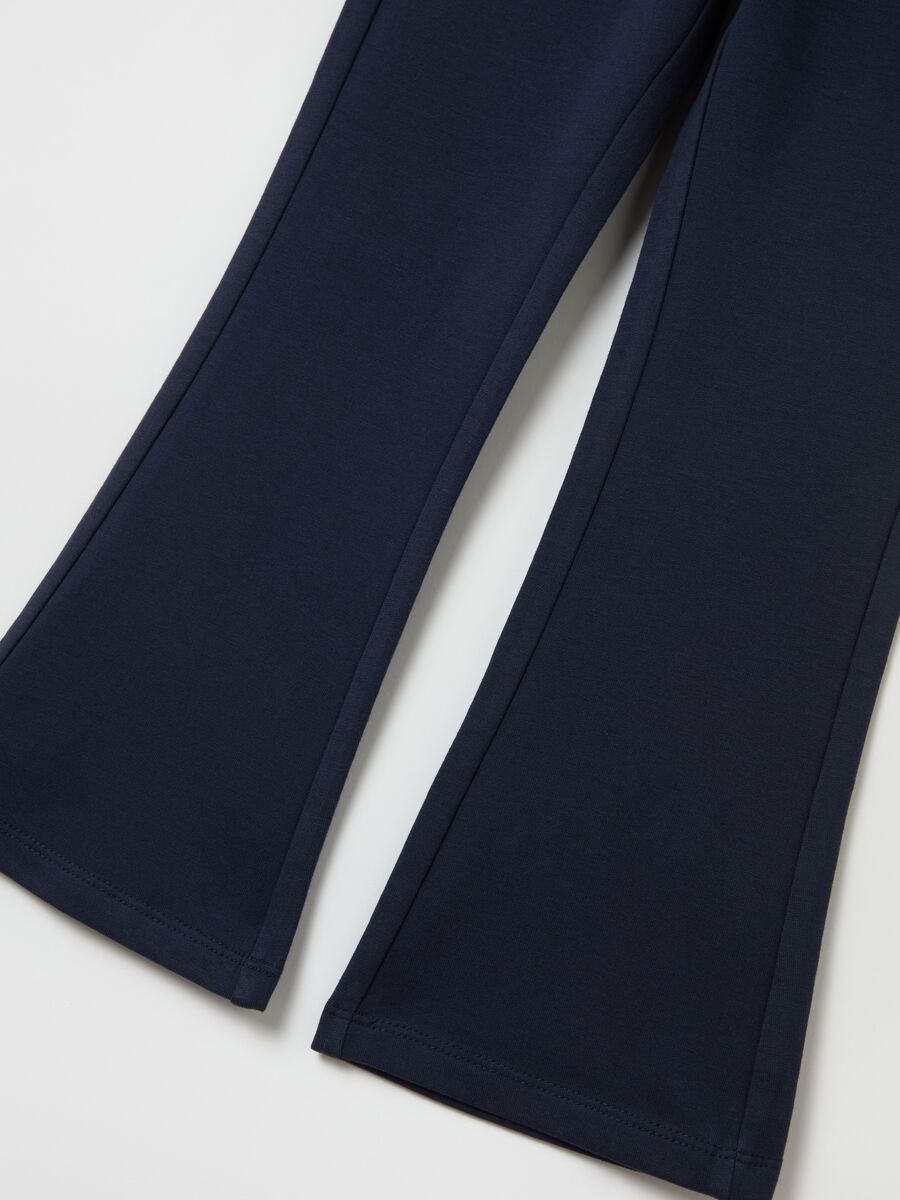 Treggings flare fit in cotone stretch_3