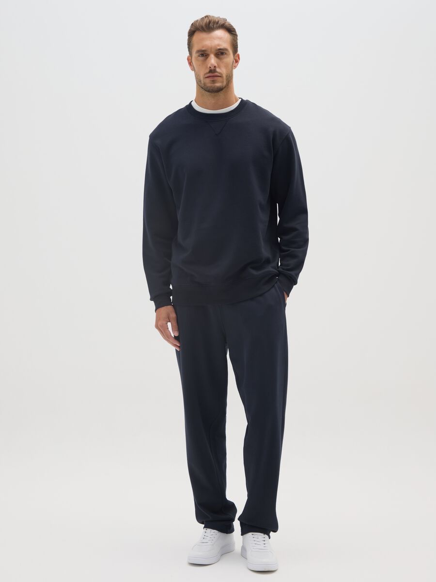 Pure cotton blue sweatshirt regular fit_1