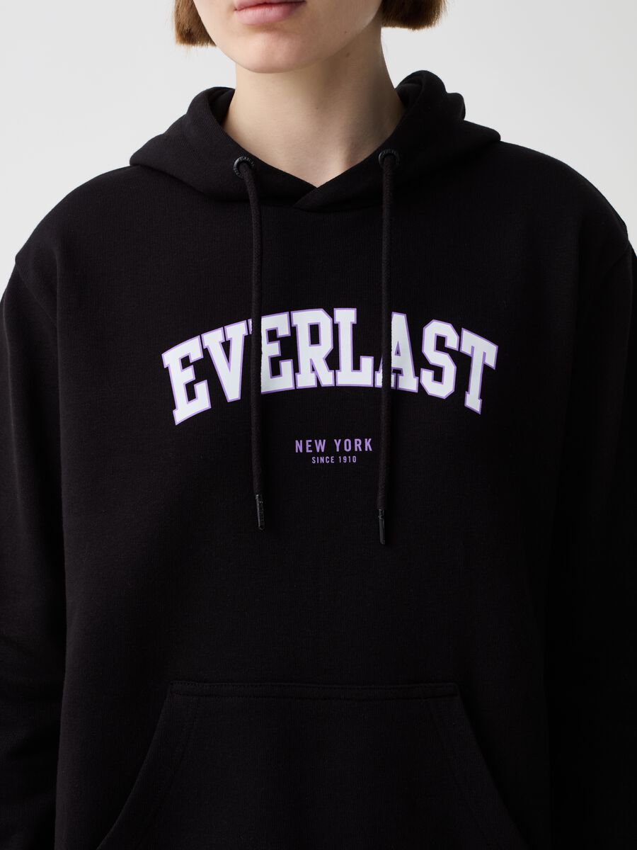 Sweatshirt with hood and logo print_1
