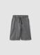 Grey pure cotton comfort fit shorts for boys_3