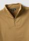 Brown cotton blend zip-up sweatshirt_5