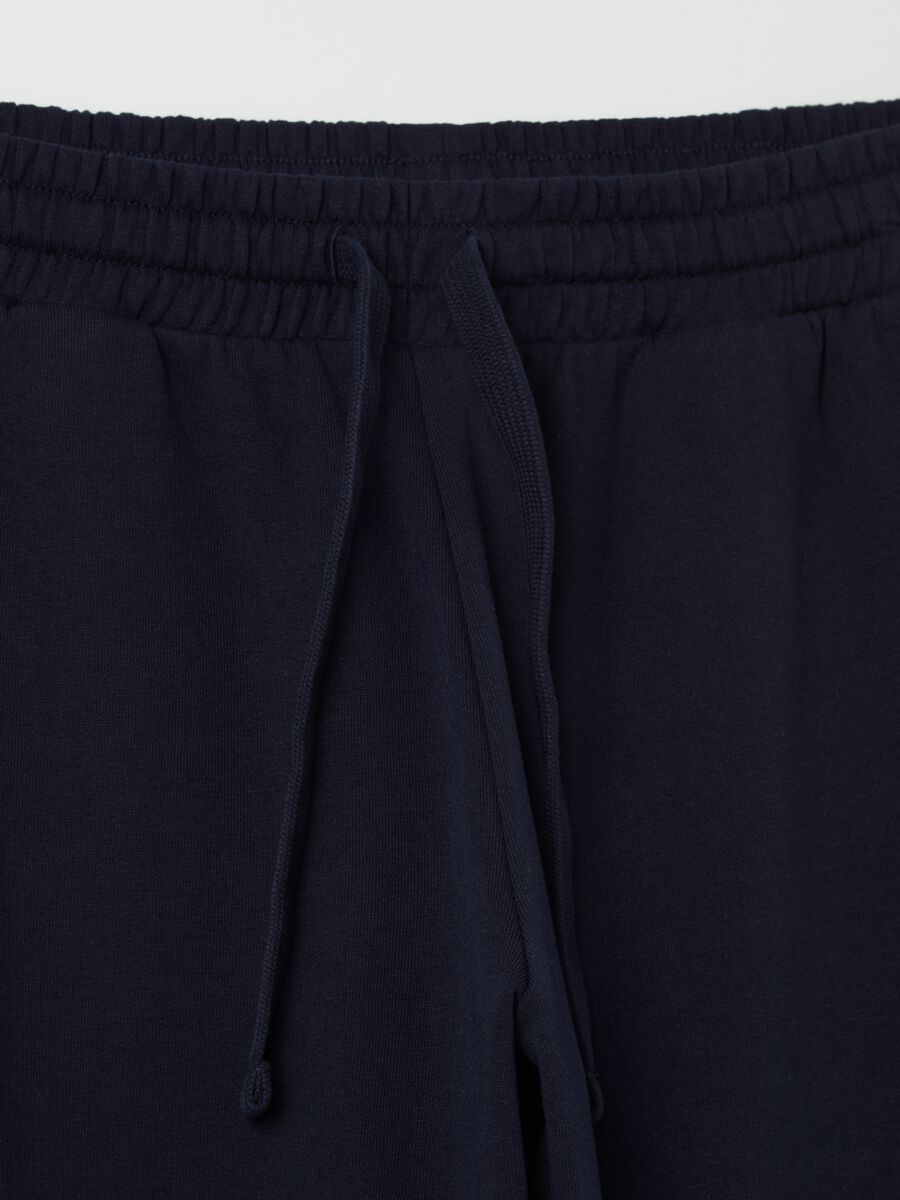 French terry joggers with drawstring_5