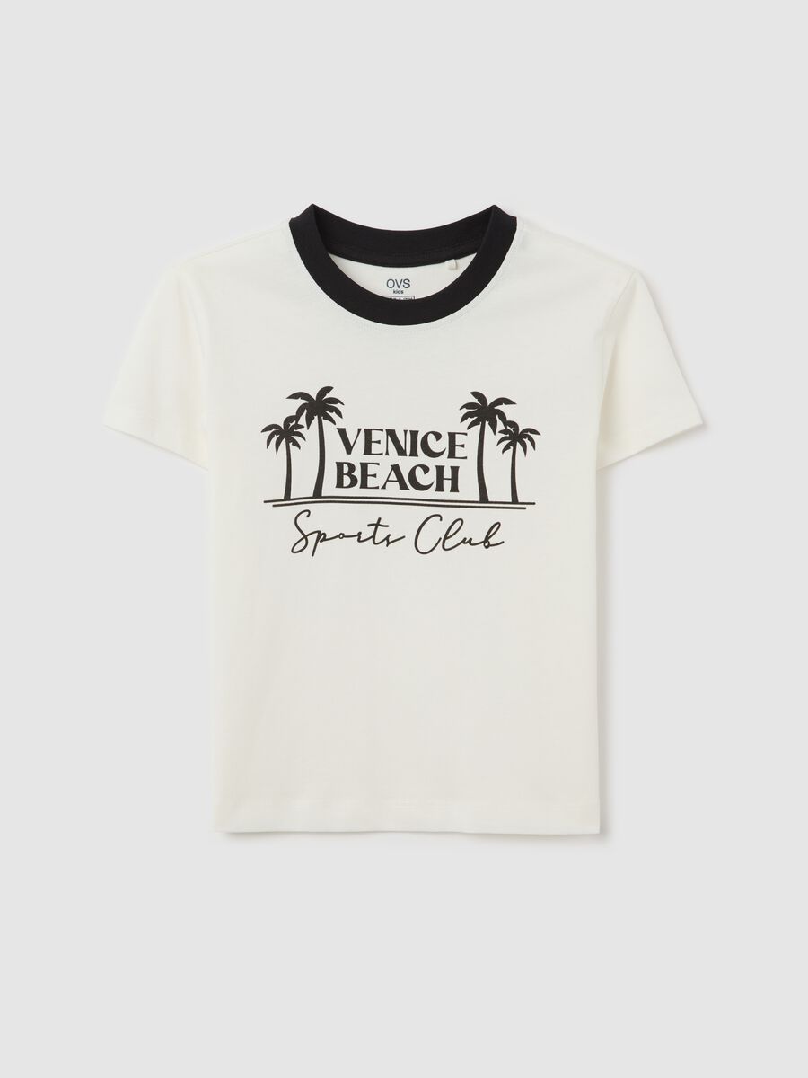 T-shirt bianca stampa "Venice Beach"_3
