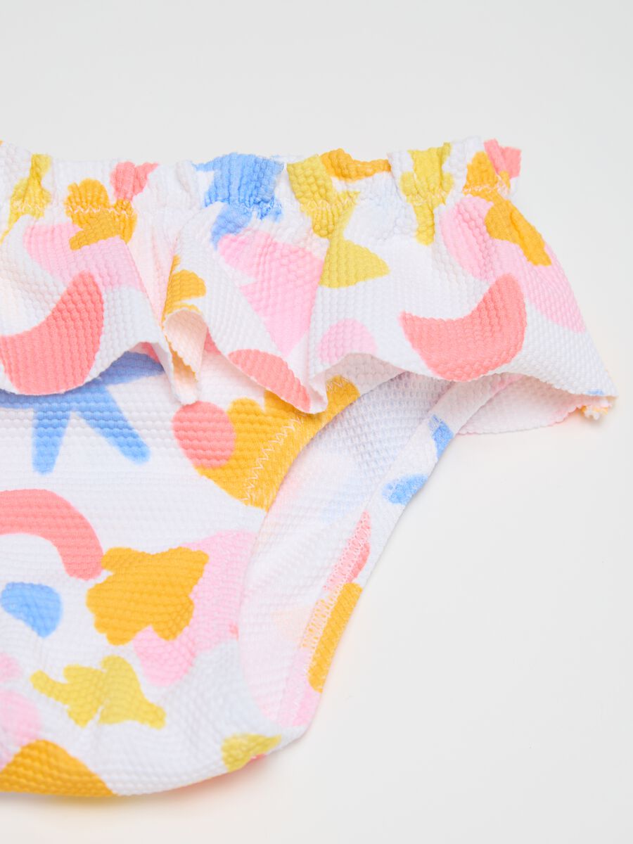 Girls’ bikini in multicoloured stretch fabric_3